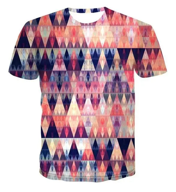 2022 New Summer Men's 3d T-shirt Casual Short-sleeved O-neck Fashion Funny Printing T-shirt Men and Women T-shirt High-quality