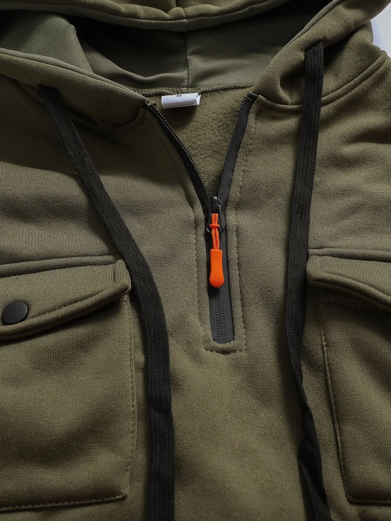 Men's Fashion Hoodie 2025 Spring Autumn Casual Sporty Style Trendy Embossed Design with Pocket Versatile Hooded Sweatshirt