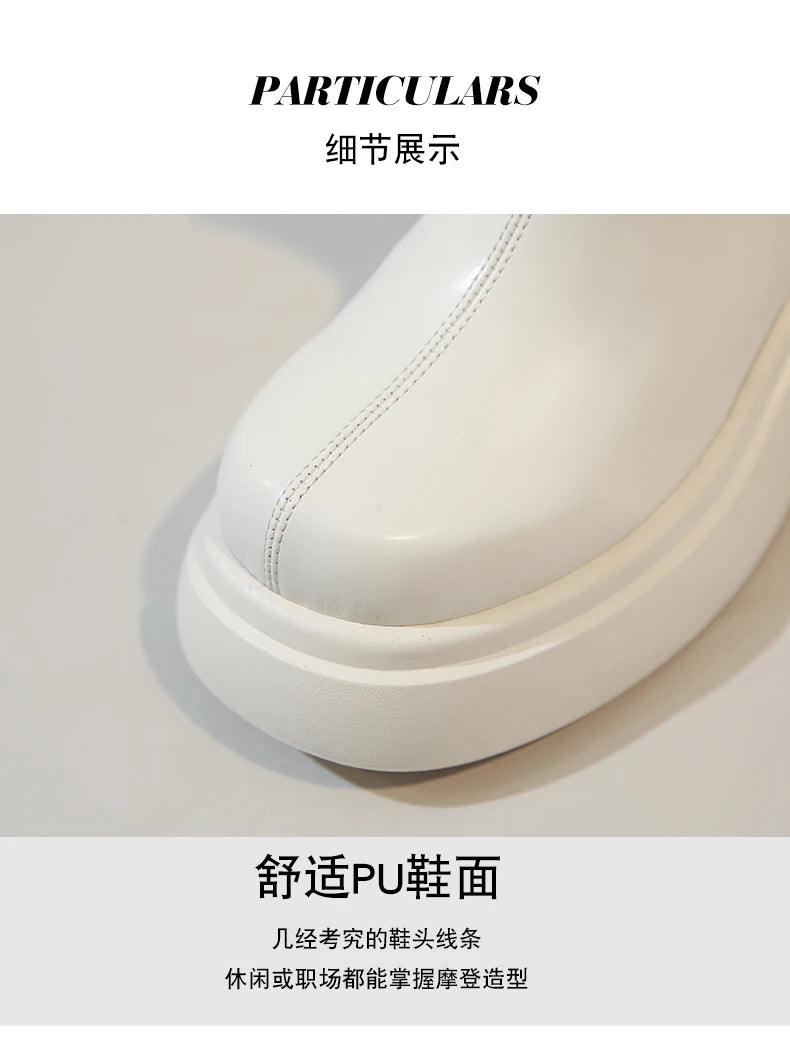 Women's Boots Autumn Luxury Designer Female Shoes Winter Footwear Boots-Women Black Fashion High Heel Ladies Rock Ankle 2025