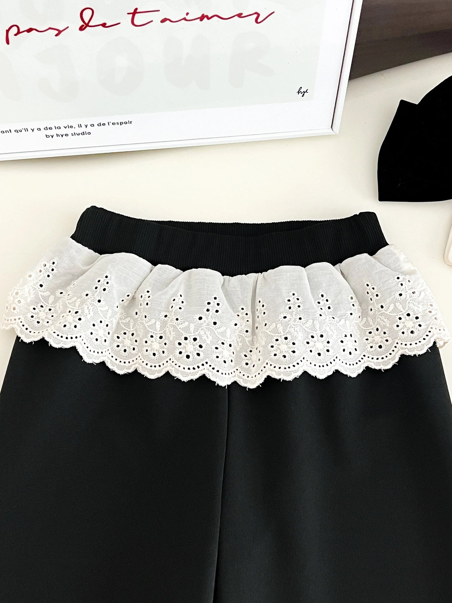 children's clothing for 3-7 years  white bow printed long-sleeved top + pants autumn girls set