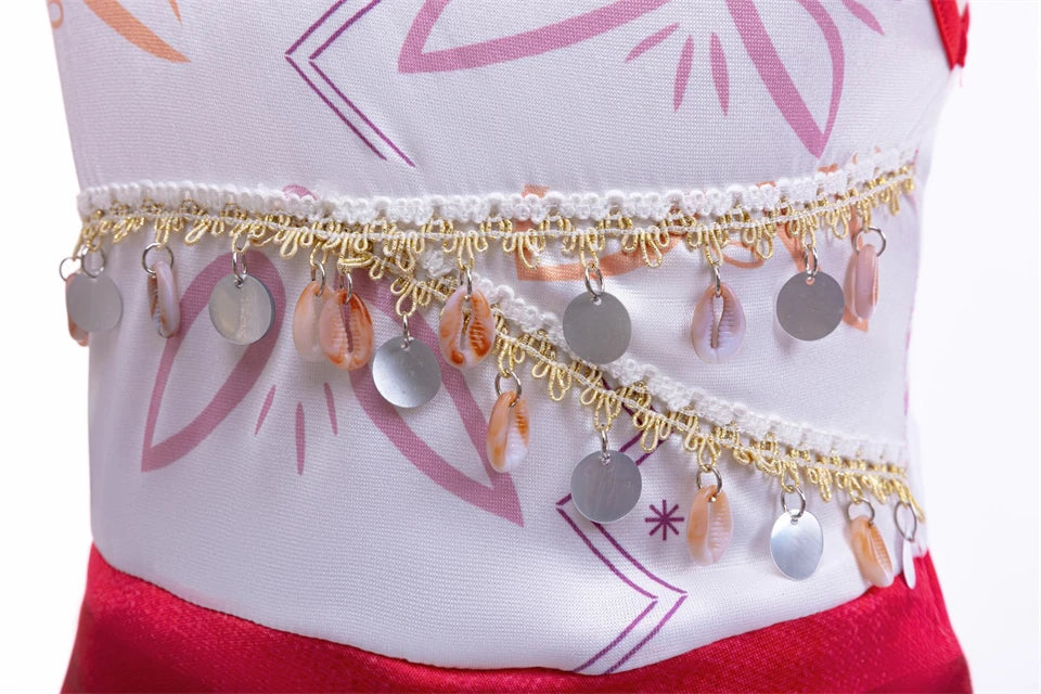 Summer Fancy Girl Princess Moana Dress Halloween Cosplay Carnival Party Primitive Tribes Maui Boys Costume Cartoon Kids Clothes