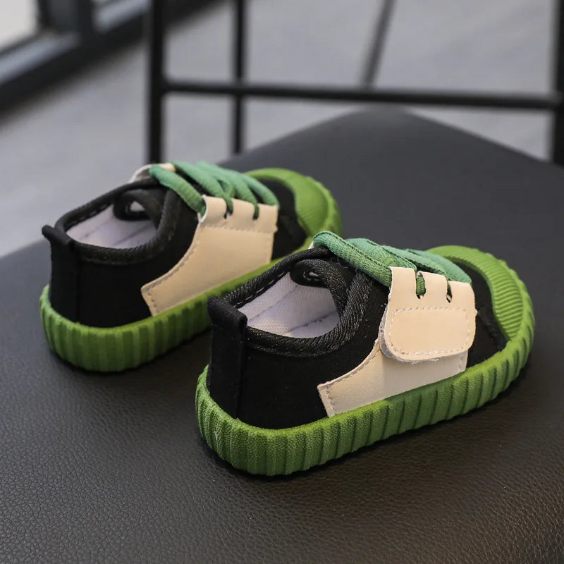 Kids Casual Shoes Boys Girls Canvas Shoes Fashion Lightweight Soft Children's Flats Anti-slip Toddler Baby Shoes Kids Sneakers