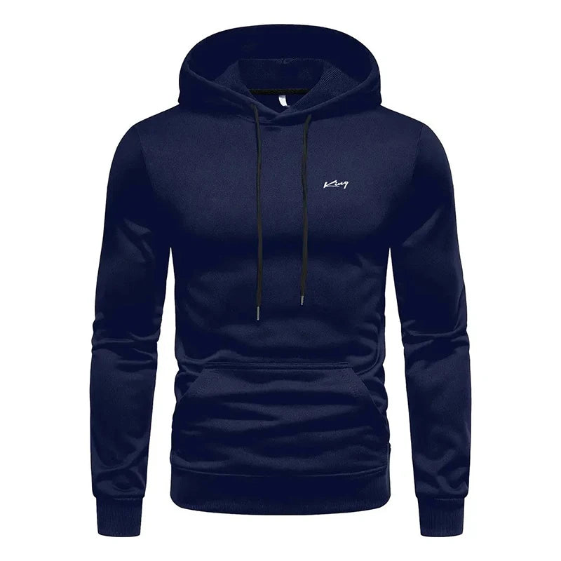 Autumn and Winter Men's Windproof Fashion Hooded Hoodie Must-have for Trendy Streets Casual Style Front Pocket Design