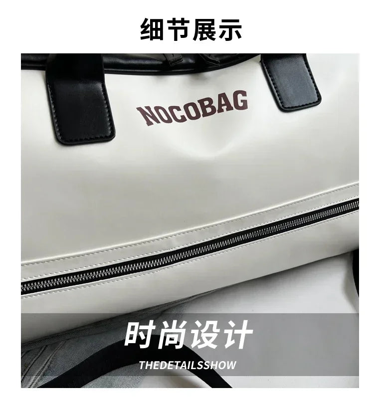 Large Capacity PU Zipper Travel Bag 2025 New High Quality Brand Simplicity Waterproof Luxury Leisure Vacation Luggage Bag