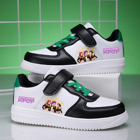 KPop Demon Hunters Children's Sneakers For Girls Running Tennis Student Casual Shoes Comfortable Kids Shoes Gift Size 28-40
