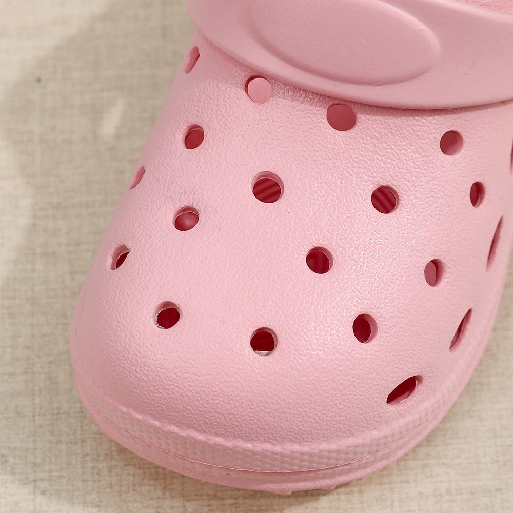 Kids Sandals Hole Children's Shoes Slippers Soft Anti-Skid Simple DIY Design Hole Baby Shoes Sandy Beach For Boys Girls