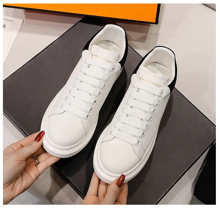 2024 Classic Leisure Sports Sneakers Height Increasing Lovers With Men's and Women's Thick Bottom fFlat Lace-up Waterproof Shoes