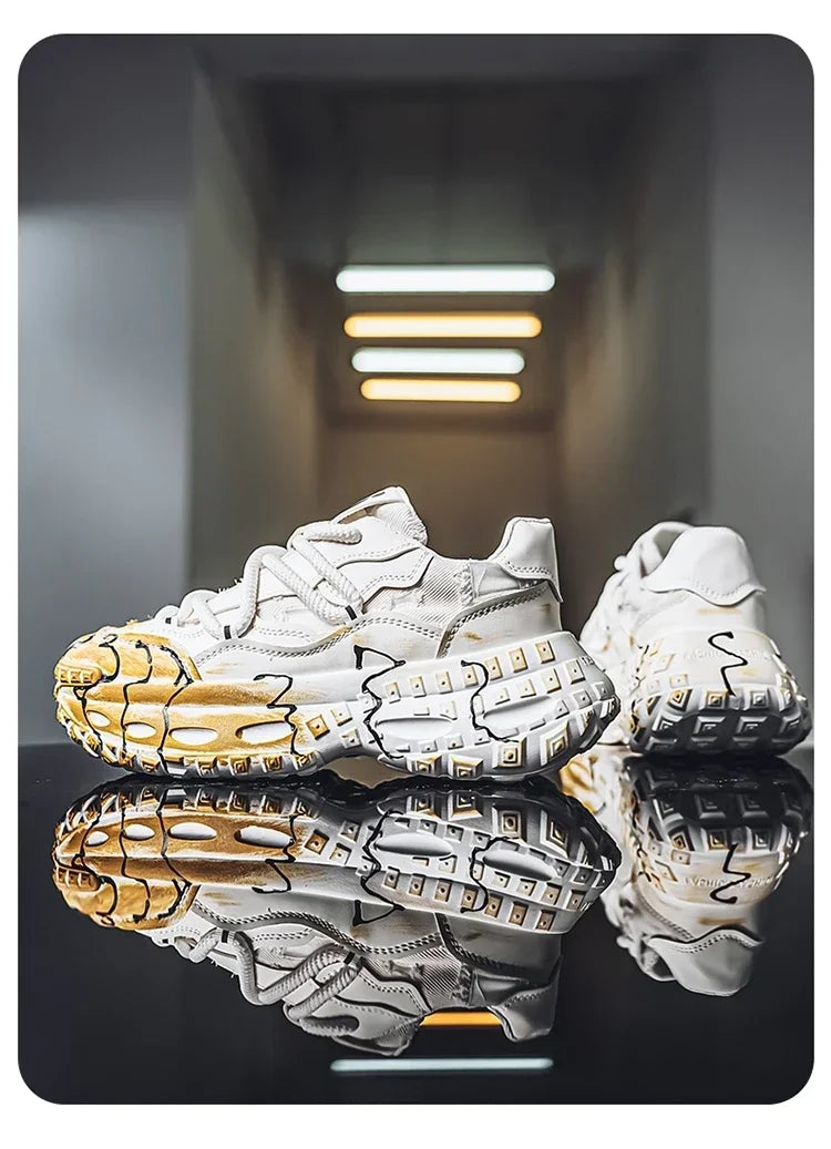 Men's Casual Shoes 2025 Shockproof Comfortable Outdoor Running Fitness Training Exercise Sneakers Size 39-44 Hot Sale Retro