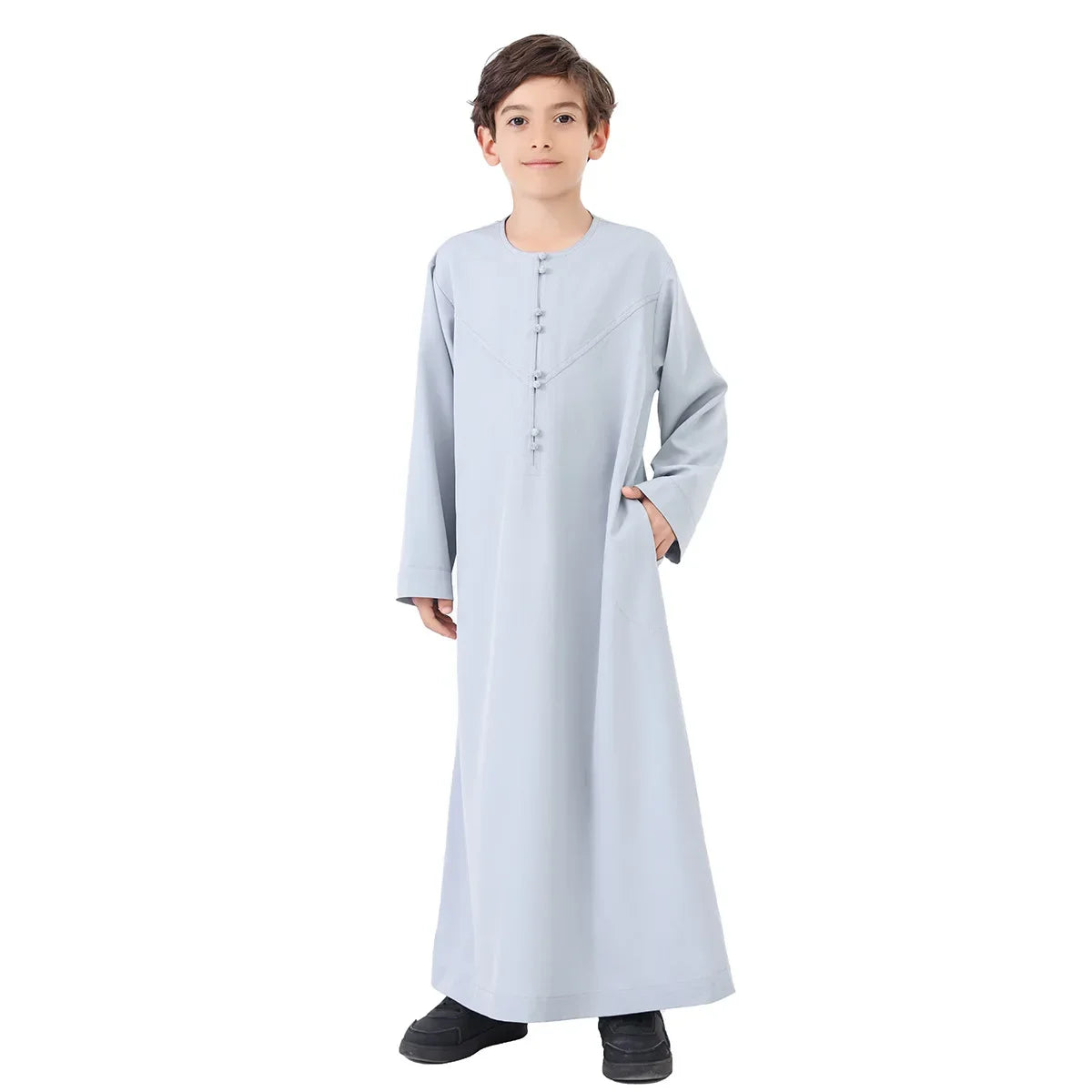 Eid Boys Muslim Clothing Saudi Arab Robe Kids Abaya Kaftan Prayer Islam Clothing Child Abaya Dress Ramadan Jubba Thobe Djellaba