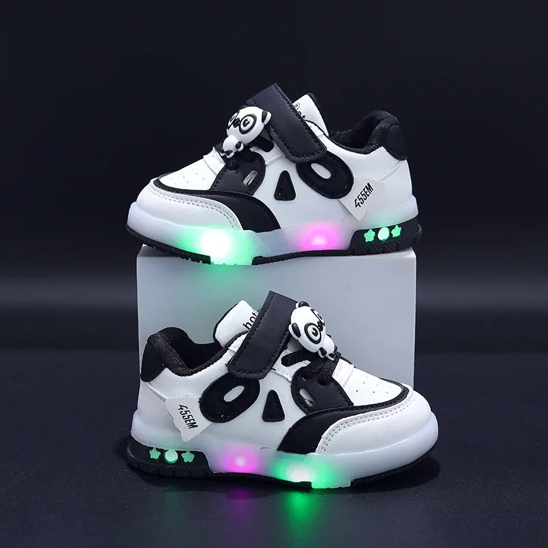 Kid Sneakers 2025 Autumn New Light Up Kid Shoe Trend Boy Sneakers Cute Girl Shoe Fashion Tennis Female Designer Shoe Кроссовки