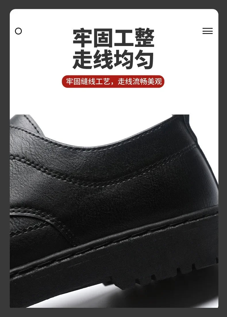 Classic Business Leather Shoes for Men Fashion Handcrafted Men's Dress Shoes Comfortable Flats Loafers Brand Men's Casual Shoes