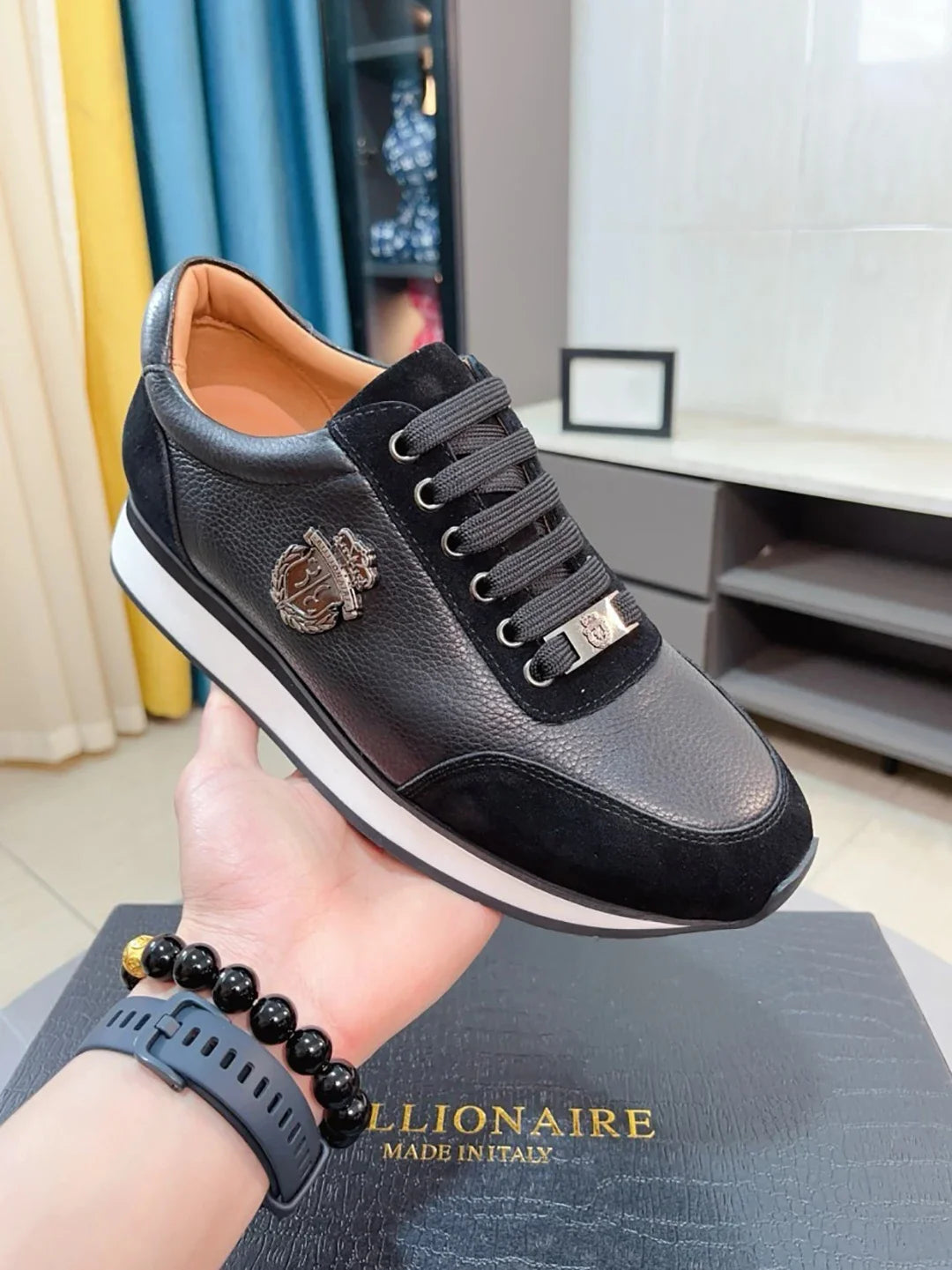 BILLIONAIRE BLLIYOSS Shoes for men Sports Shoes 2025 New Fashion Comfort High Quality Outdoors European Big size 38-45 Old Money