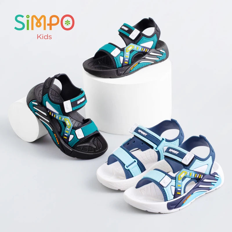 One Pairs of Summer Kids' Sandals Unisex Soft Bottom Casual Beach Shoes for Primary School Students