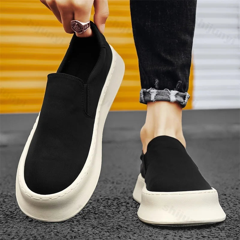 Men's Shoes Summer 2025 New Breathable Fashion Trend Versatile Casual Cloth Shoes Slip on Comfortable Lightweight Sport Sneakers
